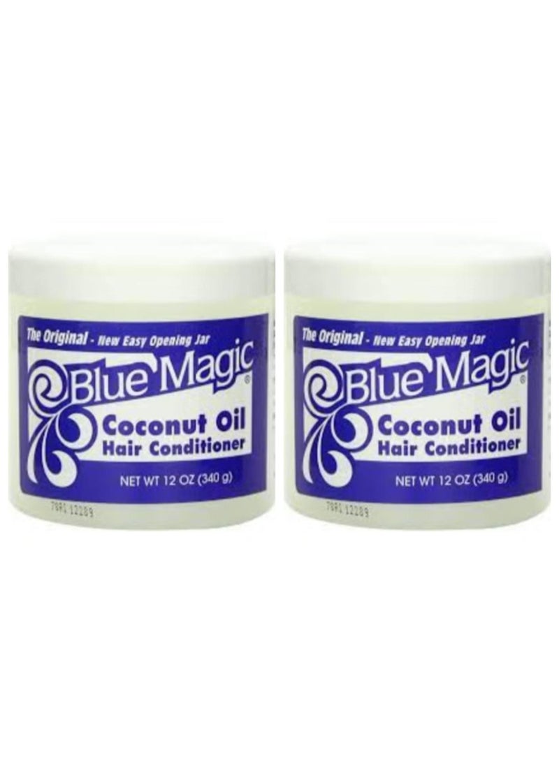 بلسم للشعر بزيت جوز الهند، 340 غرام، قطعتان